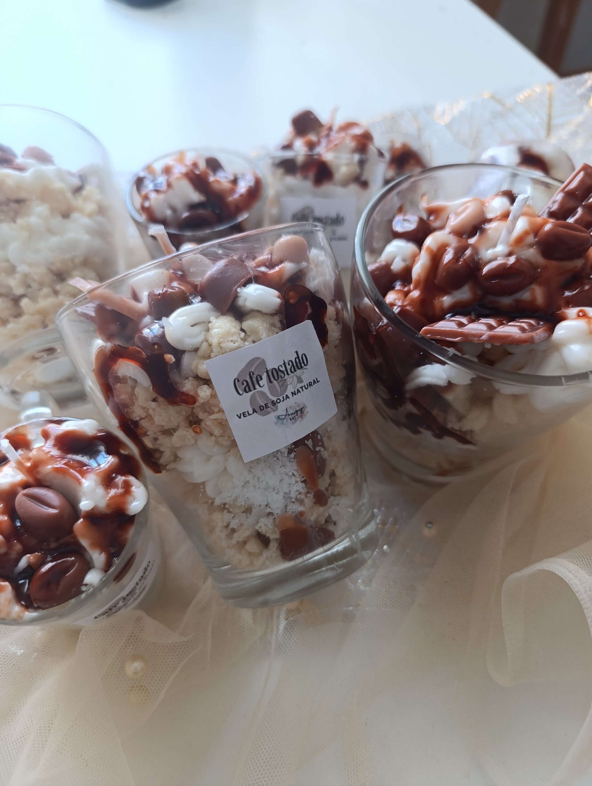 Velas de café grandes - 2